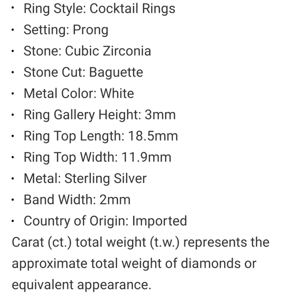 NIB - 💎 DiamonArt Sterling Silver CZ Ring - Picture 3 of 3